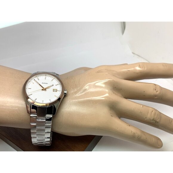 Rado Men's Watch R32184123 Hyperchrome Swiss Quartz Rose Gold Silver Steel 40mm - Picture 5 of 15